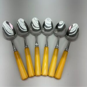 Vintage Butterscotch Bakelite Tablespoons
